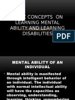 Basic Concepts On Learning Mental Ability and Learning