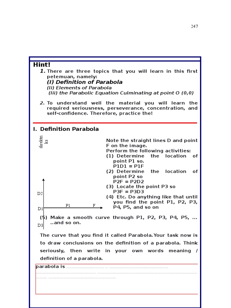 lembar-bahan-ajar-parabola-i-ii-iii-dan-iv-1-id-en-pdf-tangent