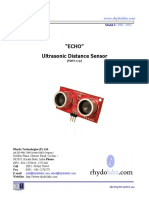 Ultrasonic Distance Sensor PWM Output User Manual
