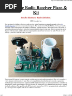 Shortwave Radio Receiver Plans