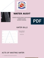 Water Audit: Name:Nurdiyana Maisarah Sarah A'Lya Nurin Edrina