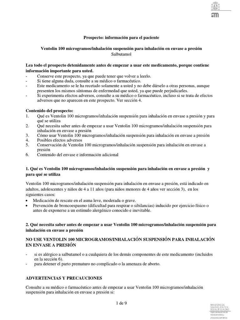 Ventolin Sin Receta 2020