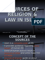 Sources of Religion & Law in Islam