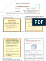 Related Rates - Problems