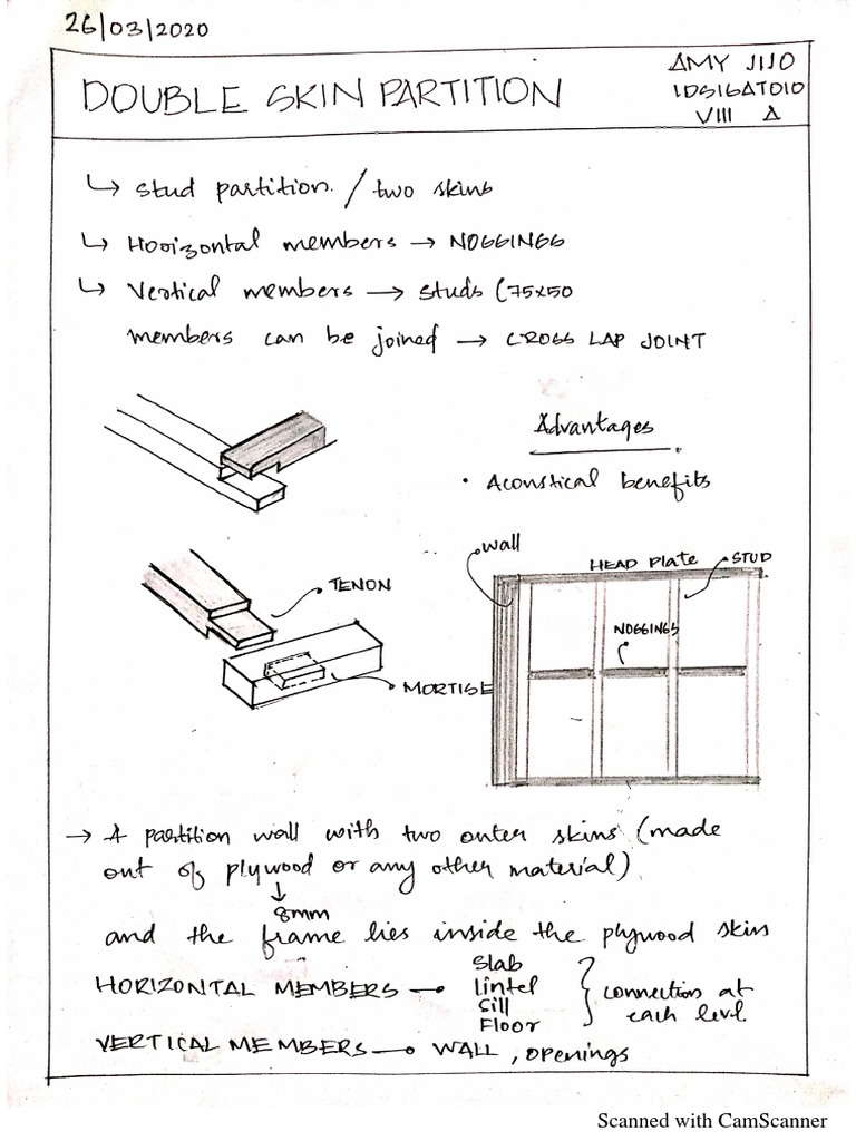 Double Skin Partition PDF
