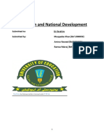 Education and National Development