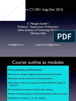 Chemistry CY1001 Aug-Dec 2016