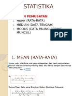 STATISTIKA MEAN MEDIAN MODUS