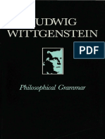 Wittgenstein, Ludwig - Philosophical Grammar (Blackwell, 1974) PDF