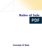 Rules of Sale