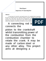 Final Report Comparison of Connecting Rod