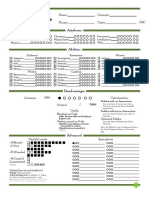 Fair Folk Charackter Sheet PDF