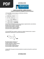 Química Orgânica - Funções Orgânicas e Nomenclatura (40 questões)
