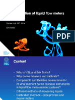 Calibration of Liquid Flow Meters: Denver July 16, 2014 Erik Smits