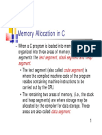 Memory Allocation in C: Segments Segments