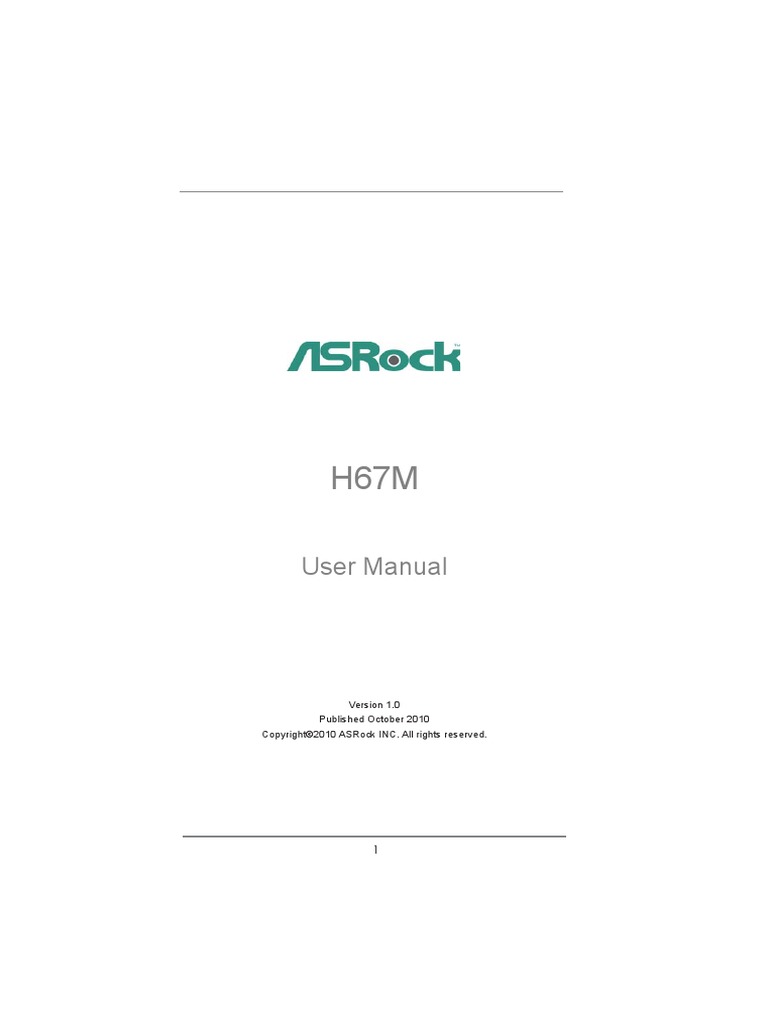 User Manual: Published October 2010 | PDF | Bios | Hdmi