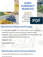 EURO CURRENCY MARKETS Final