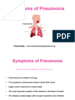 Symptoms of Pneumonia: Powered By