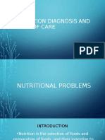 Nutrition Diagnosis and Plan of Care