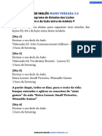 Cronograma de Estudos - Lições 63, 64 e Extra PDF