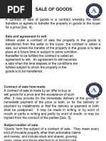 C Sale of goods Act- Student