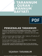 Asas tarannum al- quran (taranum bayati)