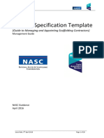 Scaffold Specification Template PDF