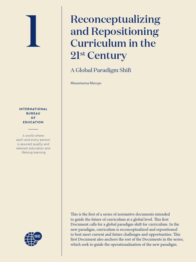 Global Curriculum Paradigm Shift | PDF | Curriculum | Learning