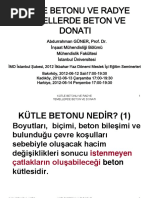 Kütle Betonu Ve Radye Temellerde Beton Ve Donati PDF