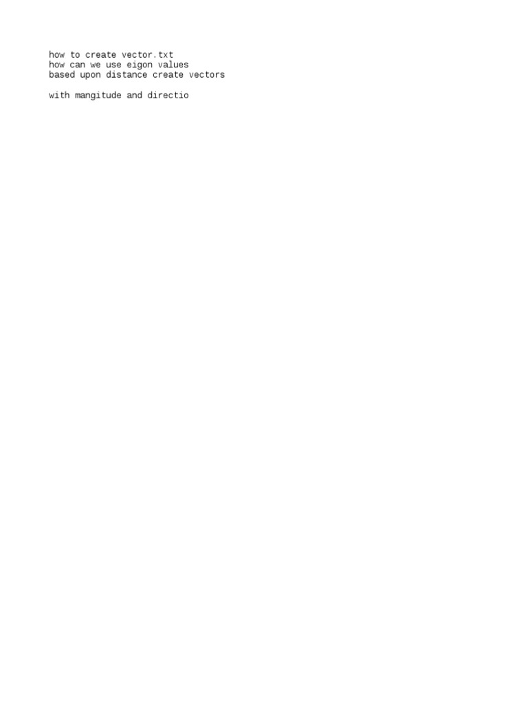 How To Create Vector | PDF