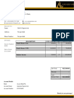 Amariam Invoice For NIGUS 2