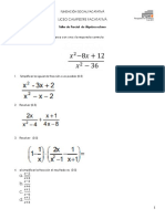 Taller Parcial 8° Algebra