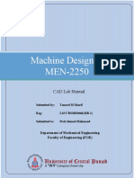 Machine Design-II MEN-2250: CAD Lab Manual