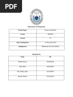 Department of Management Project Paper:: Business Plan/Pitch