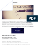 A Script Reader's Checklist - ScreenCraft