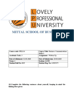 Mittal School of Bussiness: Skills-1