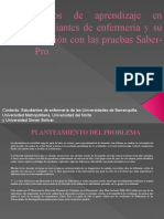 ESTILOS DE APRENDIZAJE EN ESTUDIANTES DE ENFERMERÍA Y SU RELACIÓN CON LAS PRUEBAS SABER-PRO