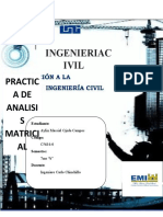 Practica de Analisis Matricial en Ingenieria Civil