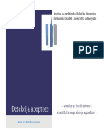 Detekcija Apoptoze - Tehinike Za Kvalitativno I Kvantitativno Praćenje Apoptoze, AMIsaković, 2015-2016 PDF