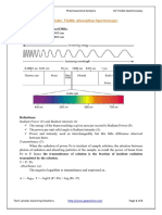 Ultraviolet- visible absorption spectroscopy