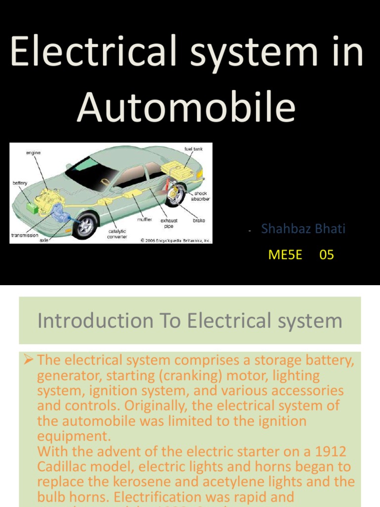 Electrical System in Automobile Shahbaz Bhati PDF Ignition System