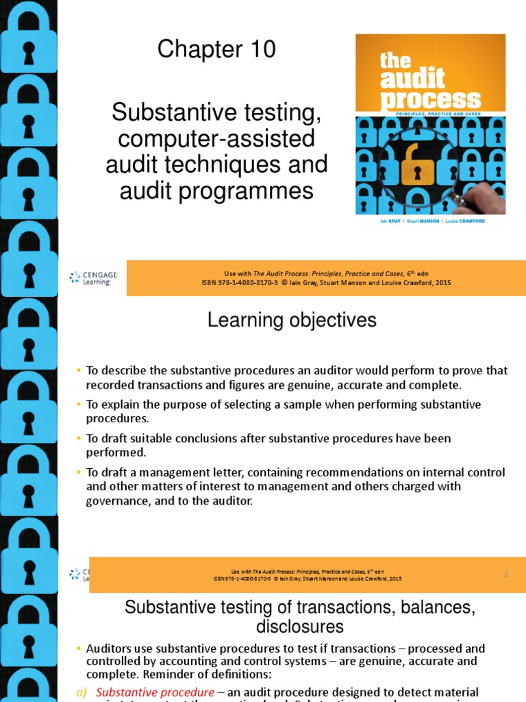 Auditing Gray CH 10 Substantive Testing Computer Assisted Audit ...