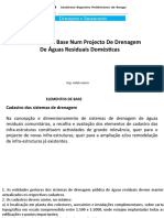 Elementos de Base de Projecto de Drenagem de Aguas Residuais