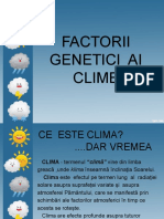 Factorii Genetici Ai Climei