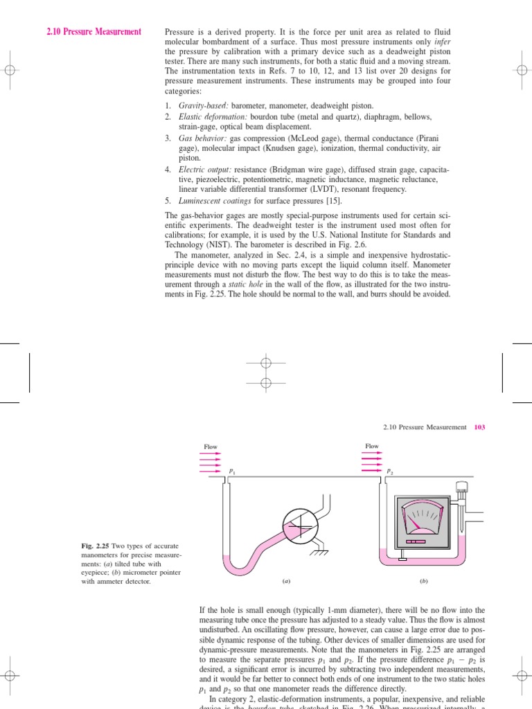 Pressure Measurement Instruments Guide | PDF | Pressure Measurement ...