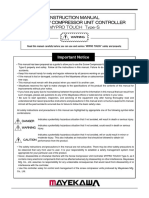 Instruction Manual For Screw Compressor Unit Controller Mypro Touch Type-S