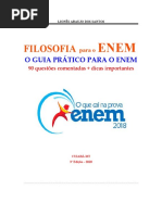 FILOSOFIA para o ENEM  2018 - 90 questões comentadas + dicas importantes