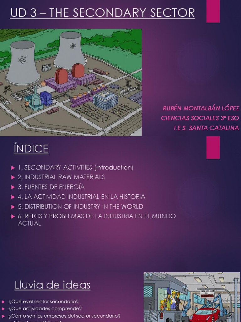 Ud 3 The Secondary Sector | PDF | Resource | Materials