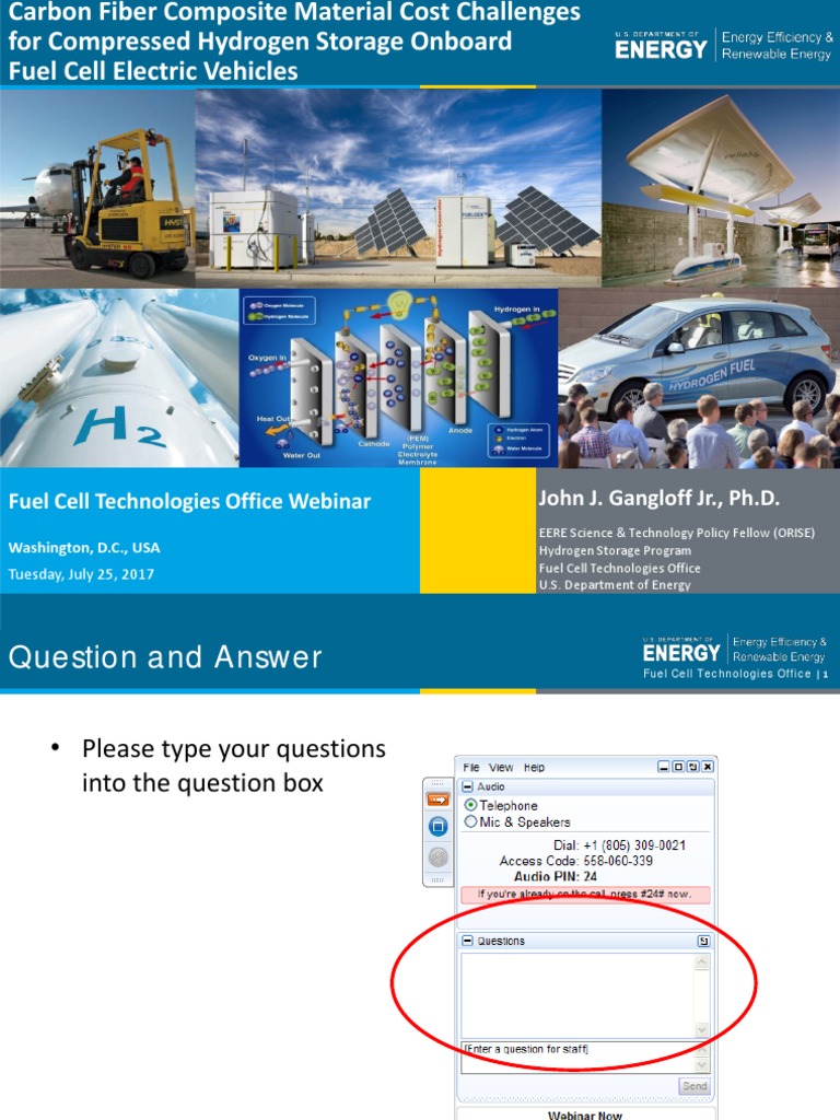 Fuel Cell Technologies Office inar John J. Gangloff JR., PH.D PDF