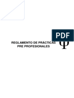 Reglamento de Practicas Preprofesionales Psicologia 2019